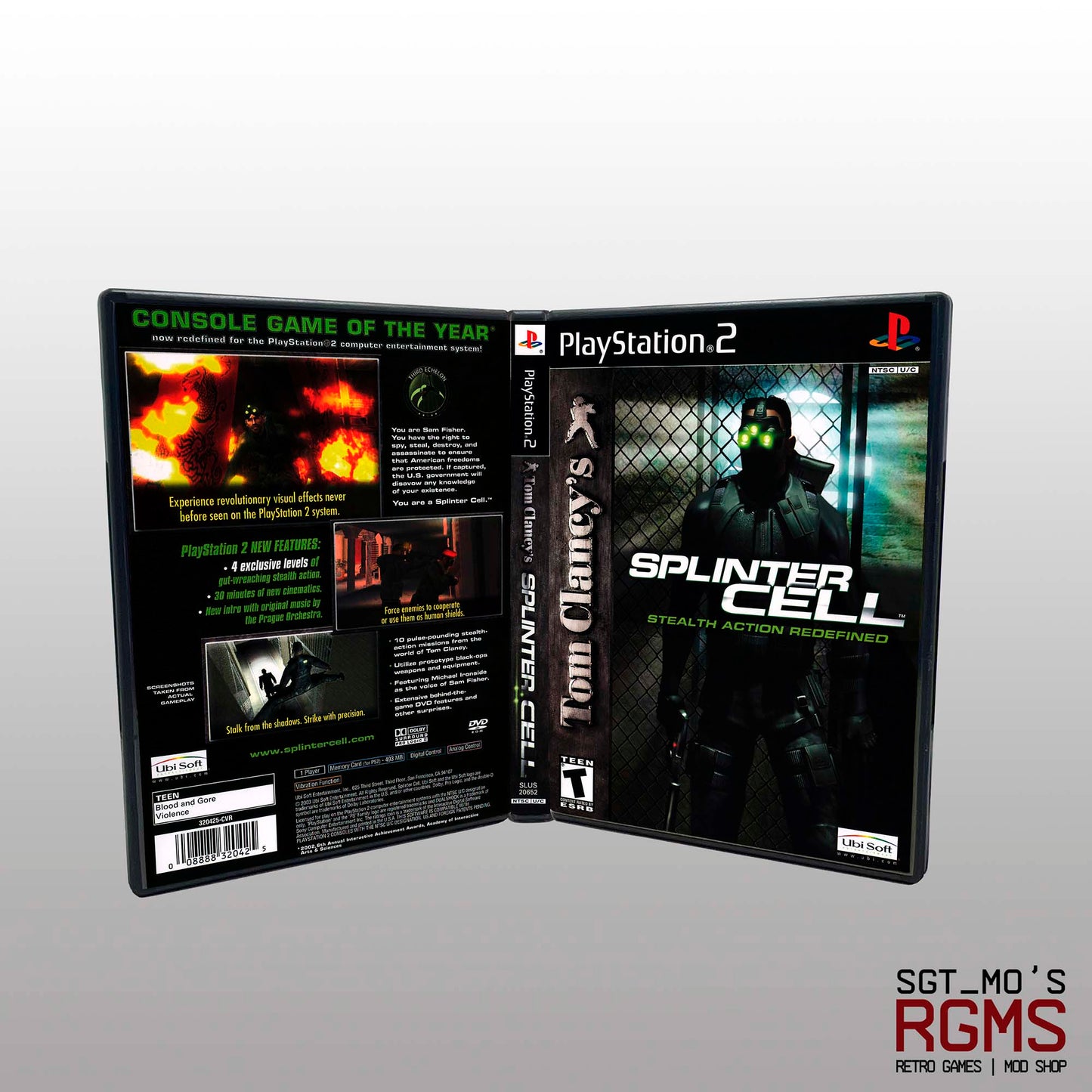 PS2 - NO GAME - Splinter Cell