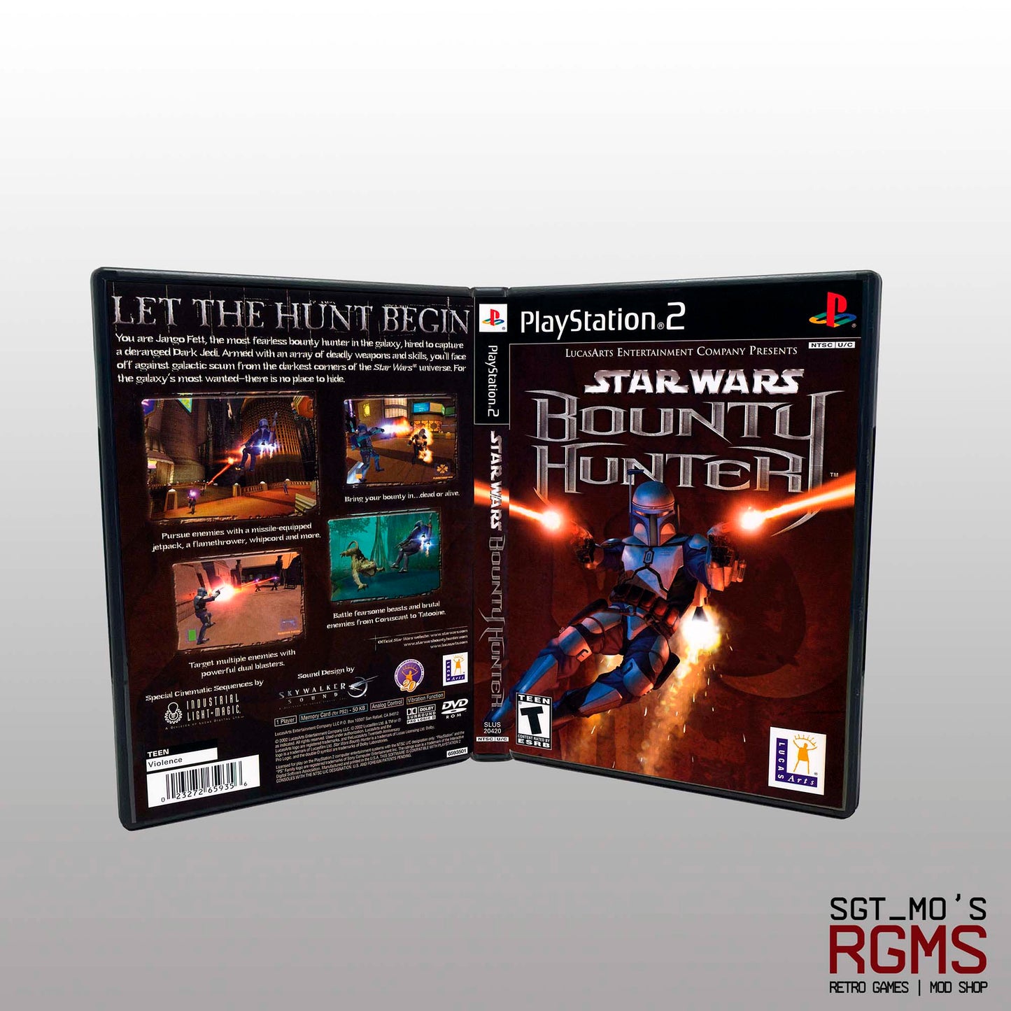 PS2 - NO GAME - Star Wars - Bounty Hunter