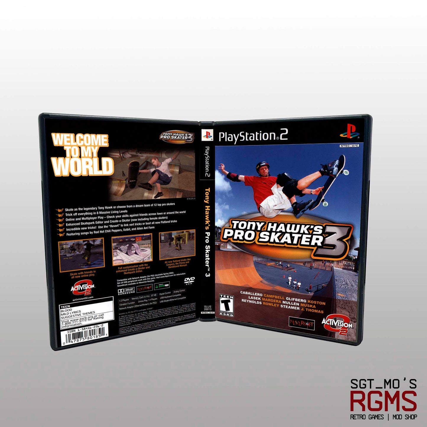 PS2 - NO GAME - Tony Hawk's Pro Skater 3