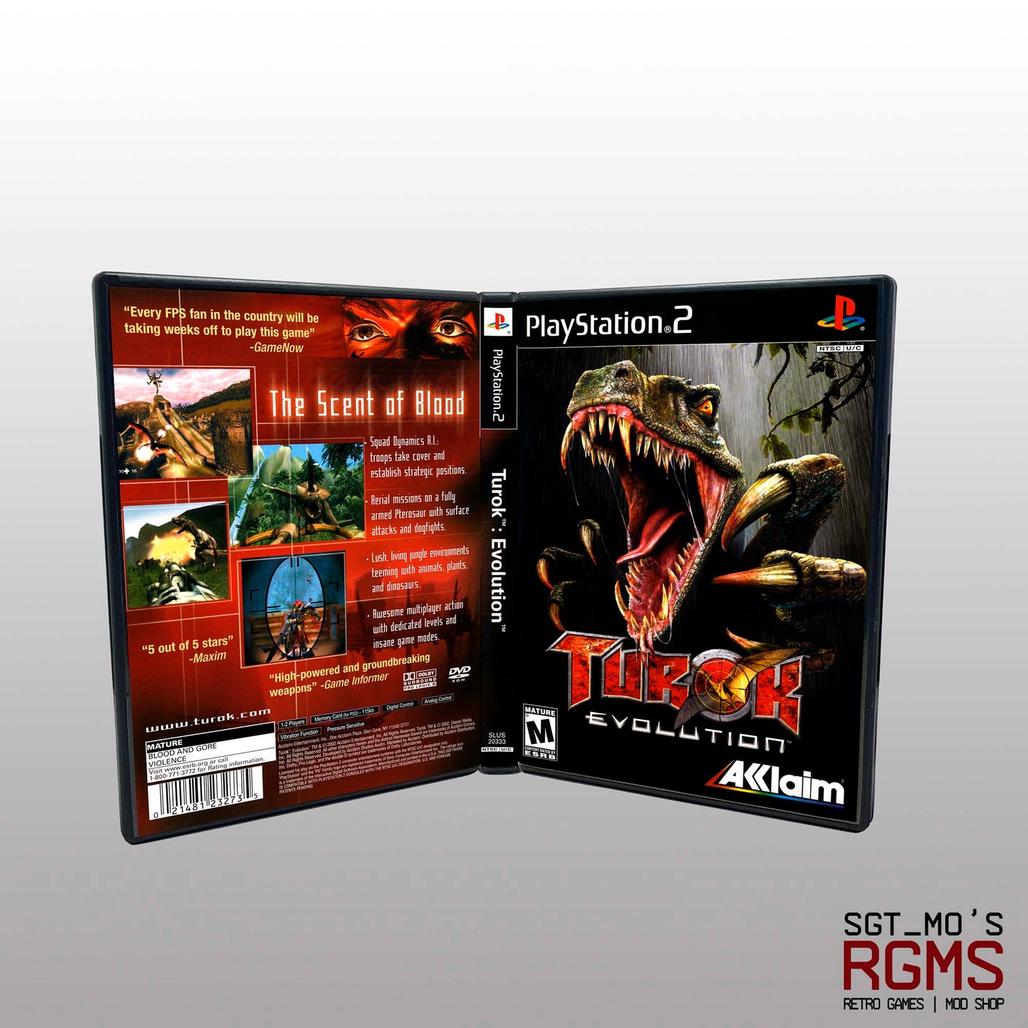 PS2 - NO GAME - Turok Evolution