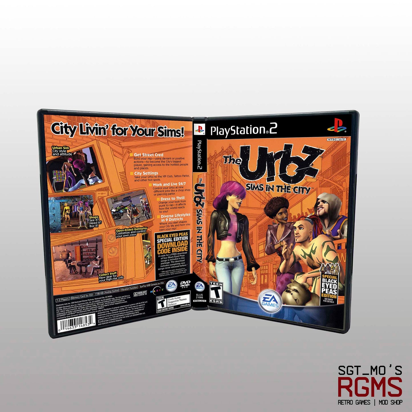 PS2 - NO GAME - Urbz, The -  Sims In The City