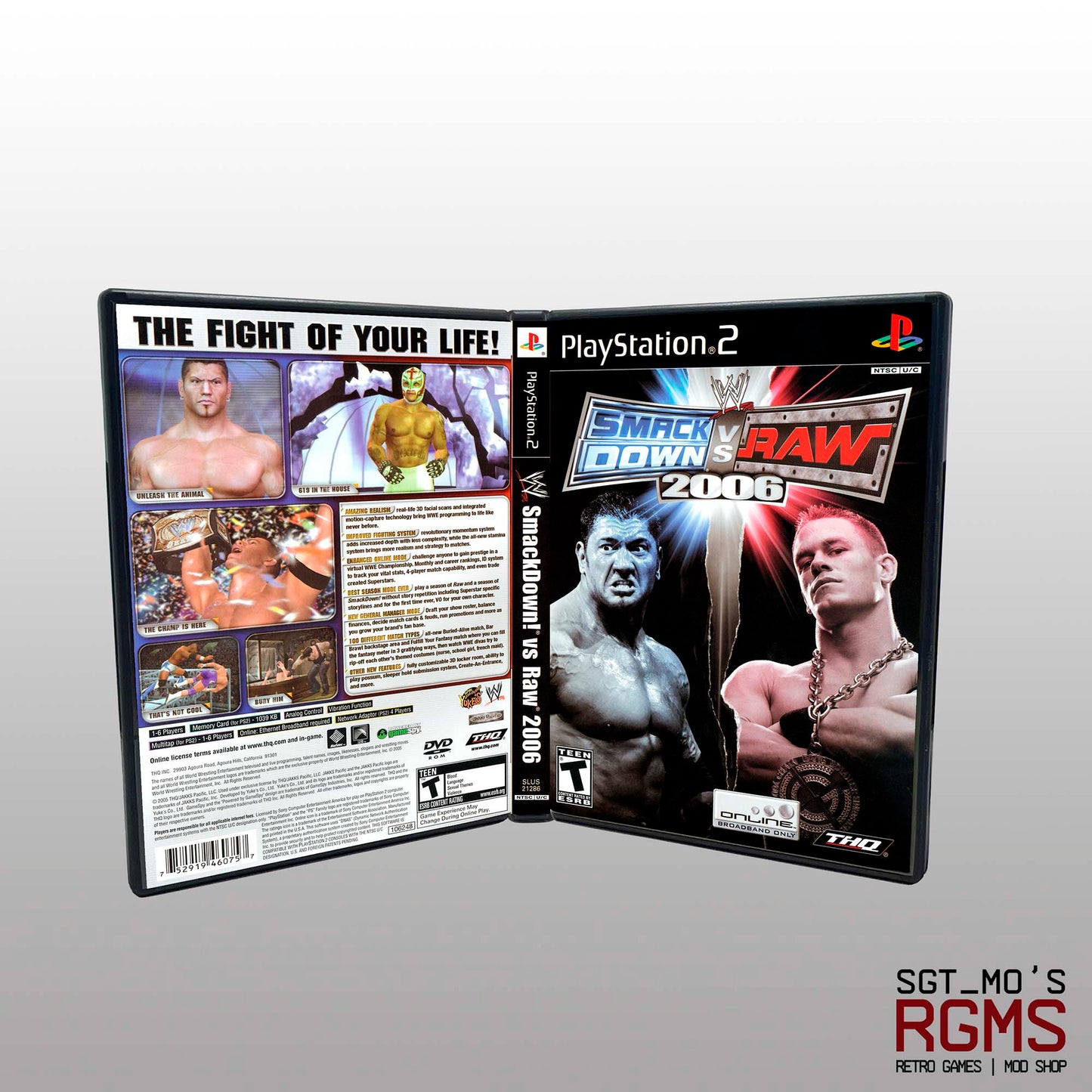 PS2 - NO GAME - WWE SmackDown! Vs Raw 2006