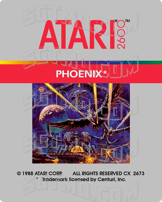 Atari 2600 Label - Phoenix