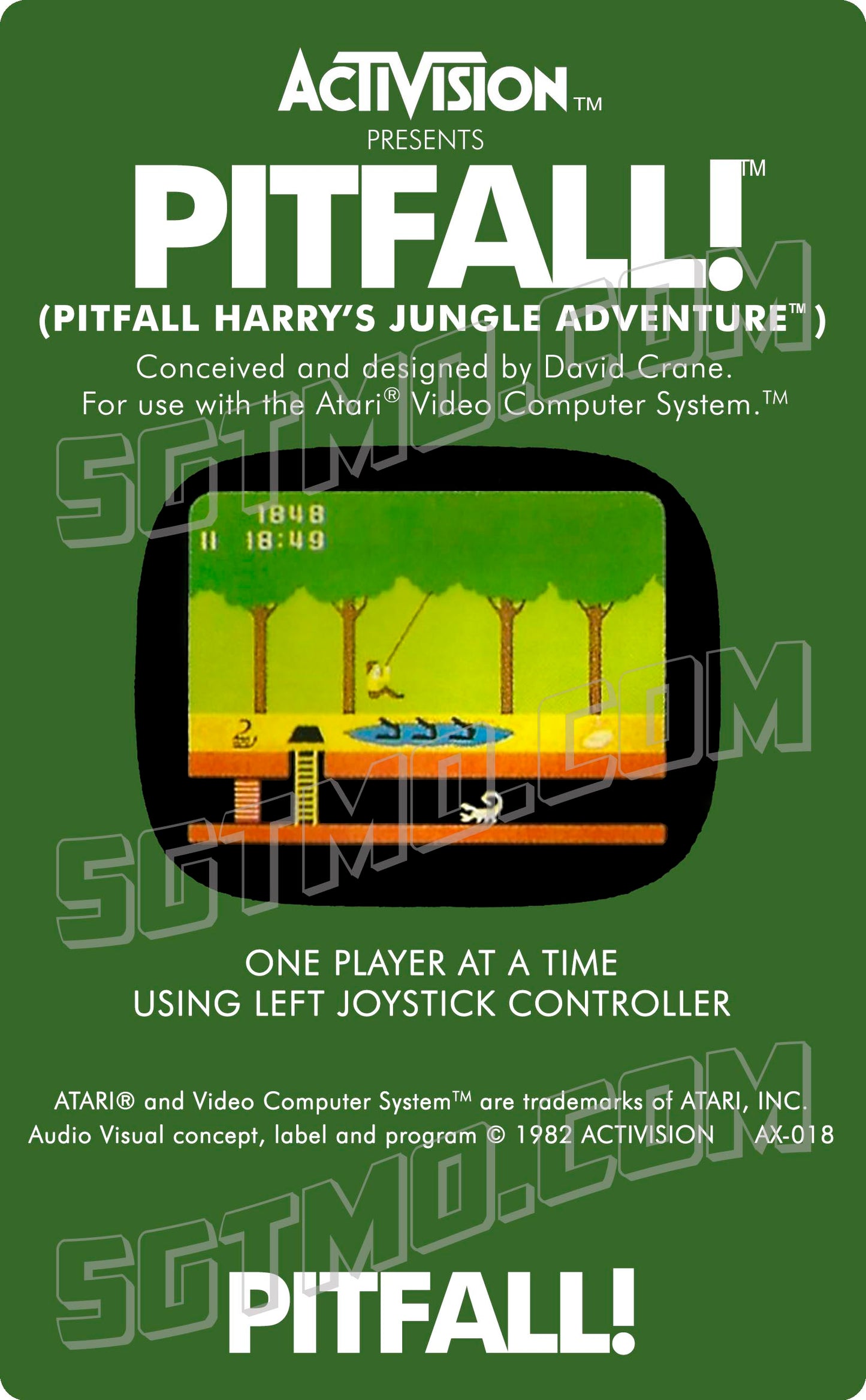 Atari 2600 Label - Pitfall!