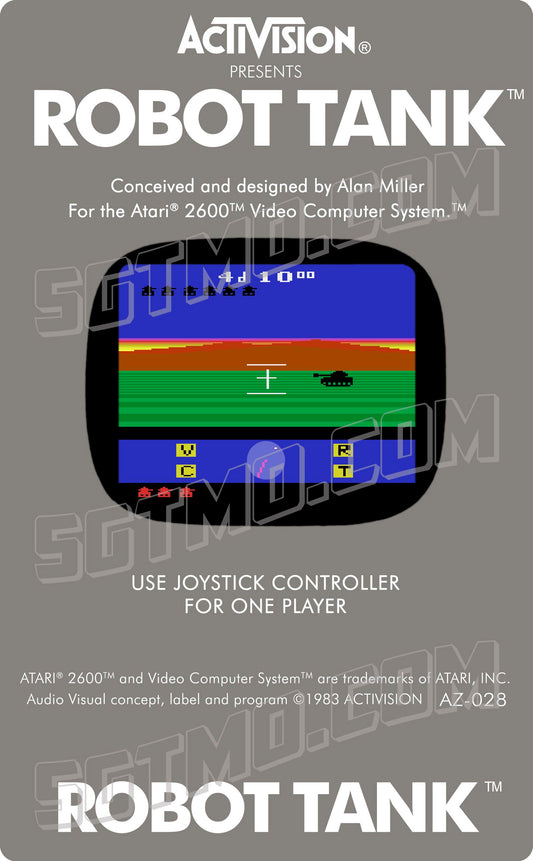 Atari 2600 Label - Robot Tank