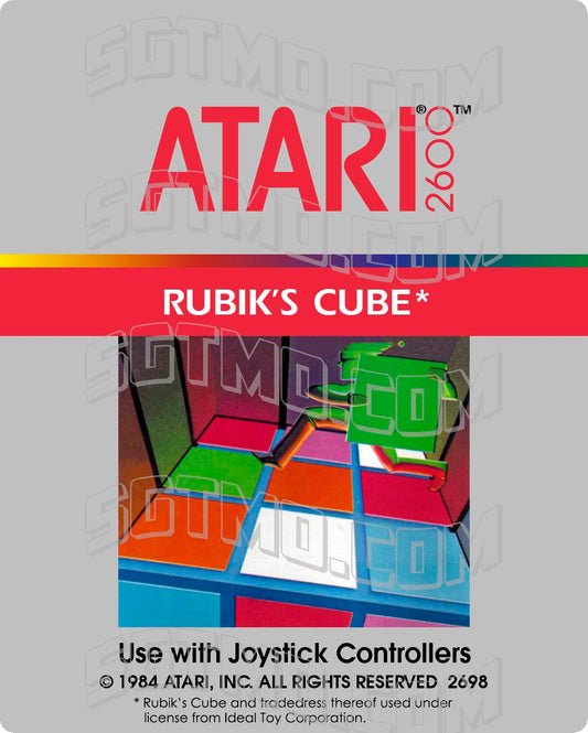 Atari 2600 Label - Rubik's Cube