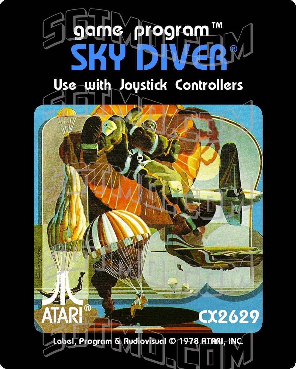 Atari 2600 Label - Sky Diver