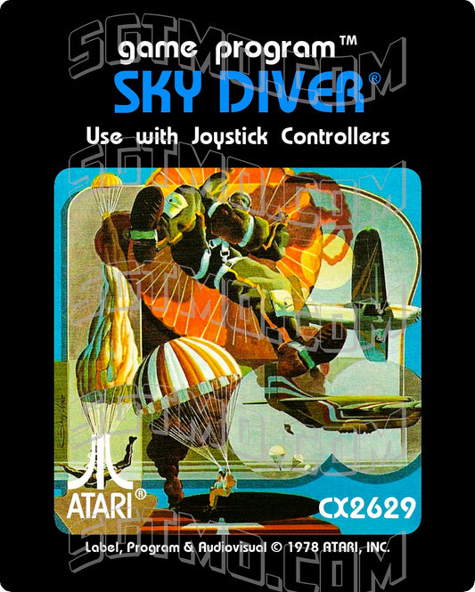 Atari 2600 Label - Sky Diver