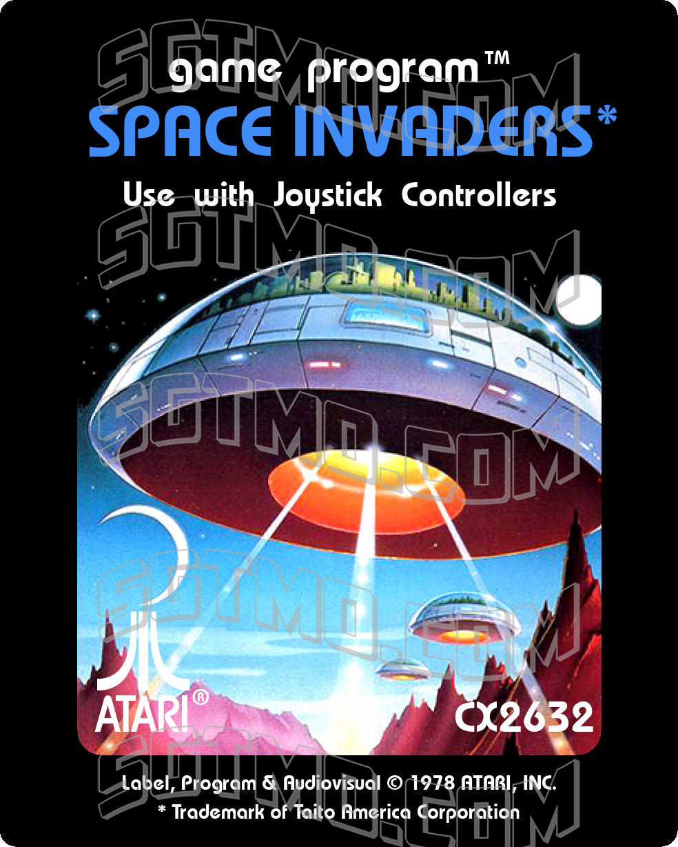 Atari 2600 Label - Space Invaders