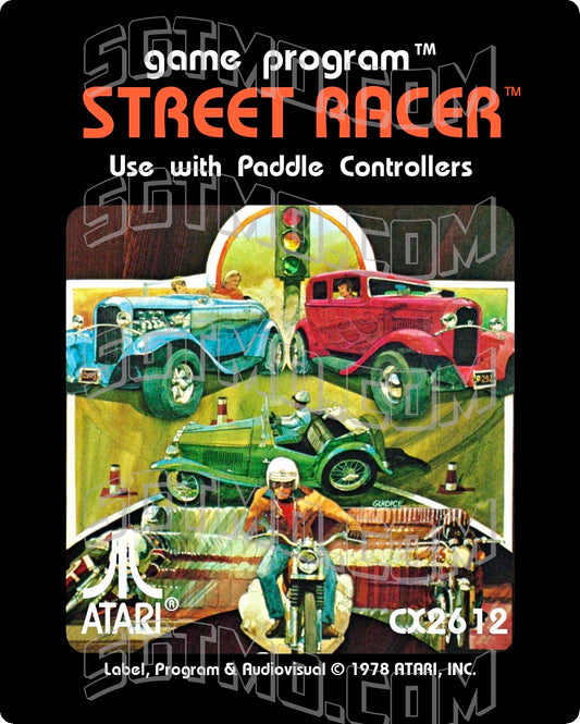 Atari 2600 Label - Street Racer