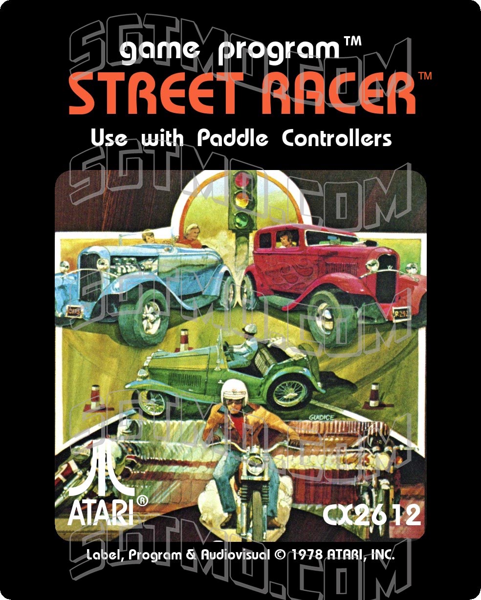 Atari 2600 Label - Street Racer