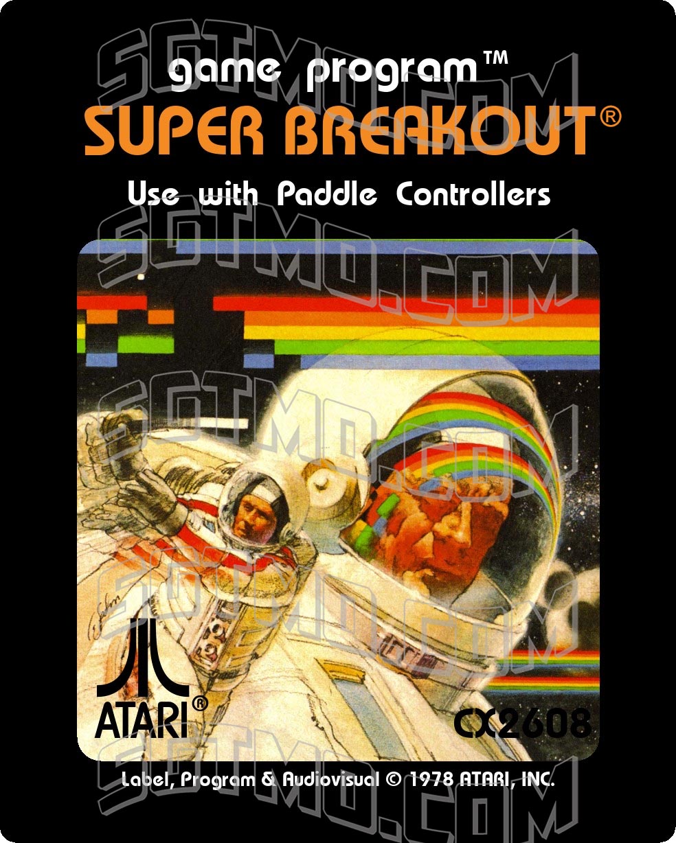 Atari 2600 Label - Super Breakout