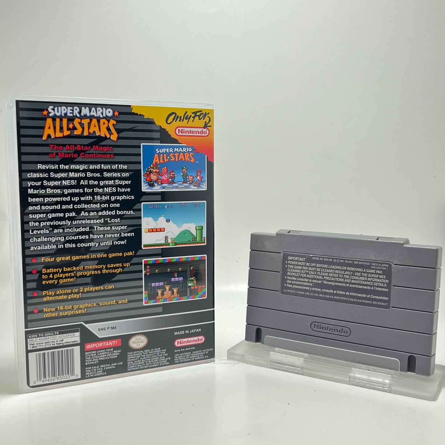 Super Mario All-Stars with Universal Game Case