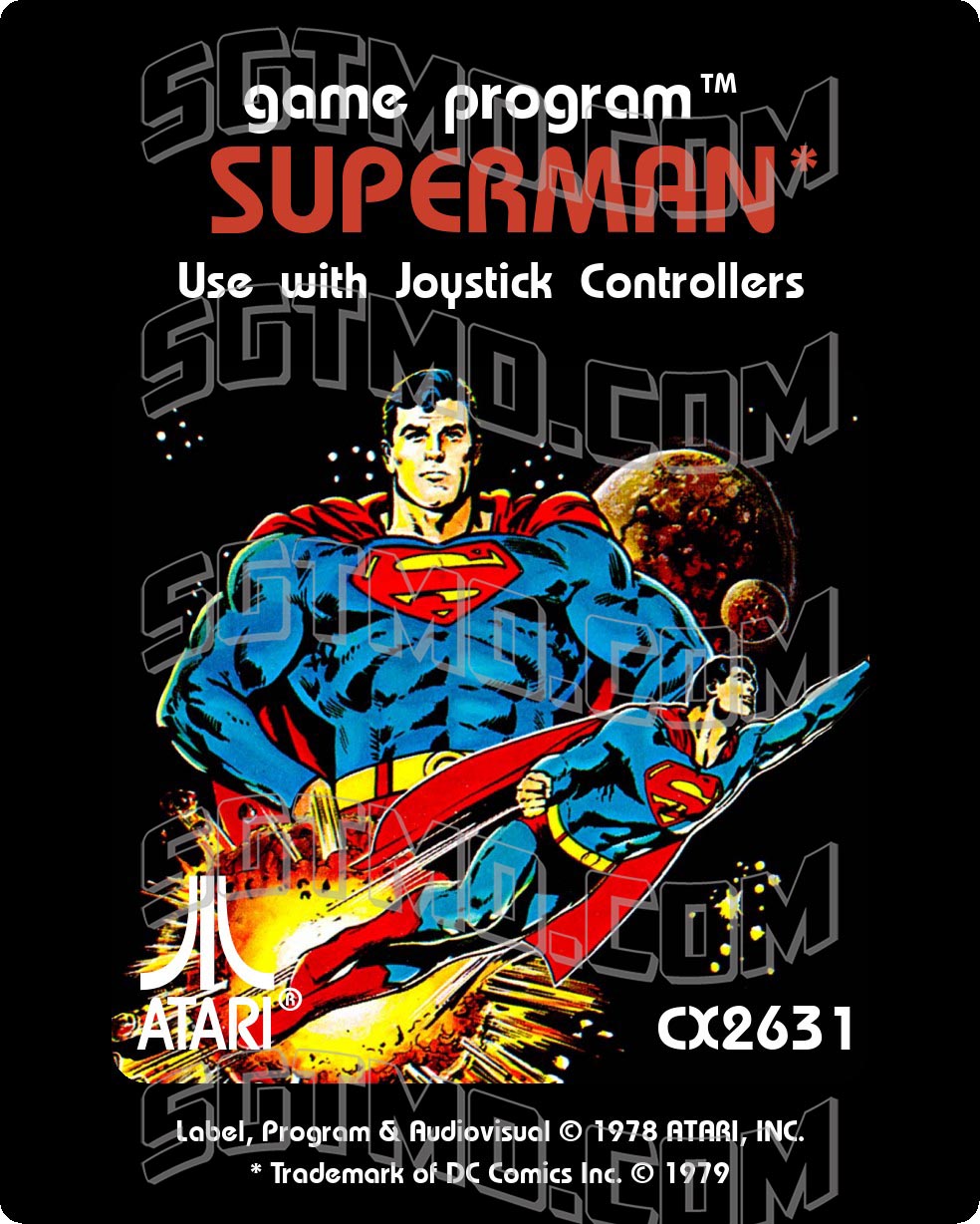 Atari 2600 Label - Superman