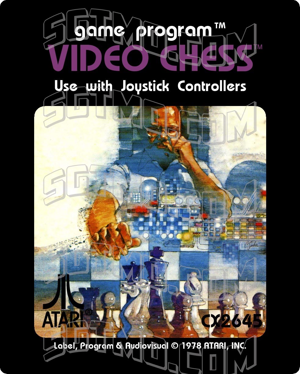 Atari 2600 Label - Video Chess