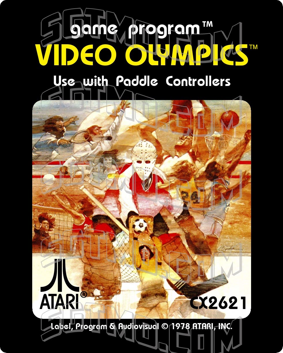 Atari 2600 Label - Video Olympics